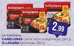 La Cocinera - , Carne, Atún O Espinacas
