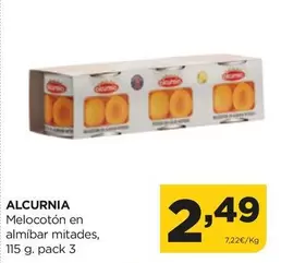 Alcurnia - Melocoton En Almibar Mitades