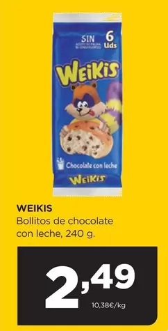 Weikis - Bollitos De Chocolate Con Leche