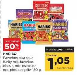 Haribo - Favoritos Pica Sour, Funky Mix, Favoritos Classic, Mix, Ositos De Oro, Pica O Regaliz