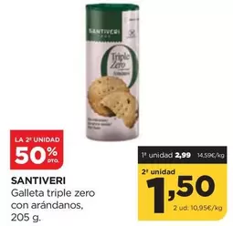 Santiveri - Galleta Triple Zero Con Arandanos