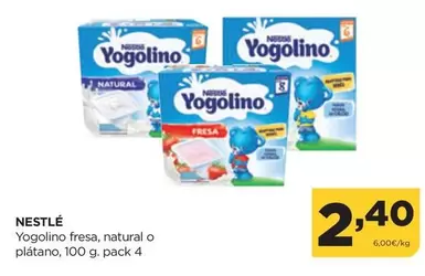 Nestlé - Yogolino Fresa, Natural O Platano