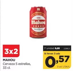 Mahou - Cerveza 5 Estrellas