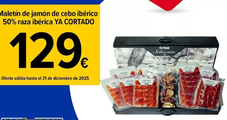 Mas - Maletín De Jamón De Cebo Ibérico 50% Raza Ibérica