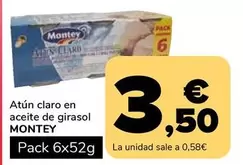 Montey - Atun Claro En Aceite De Girasol