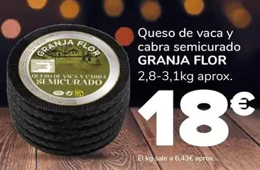 Granja Flor - Queso De Vaca Y Cabra Semicurado