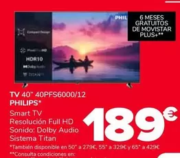 Philips - Tv 40" 40PFS6000/12