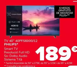 Philips - Tv 40" 40PFS6000/12