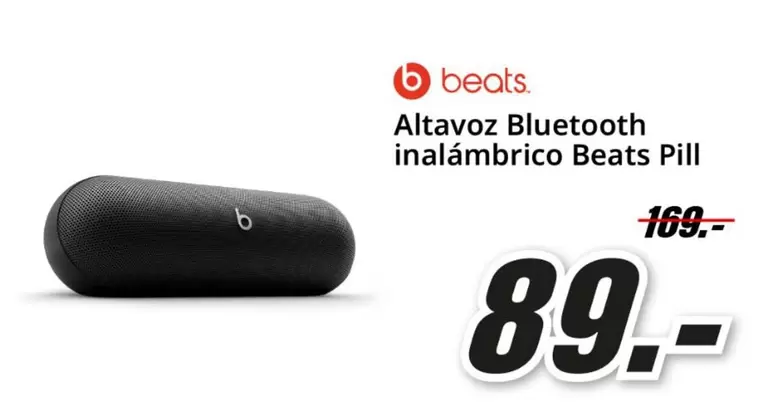 Beats - Altavoz Bluetooth Inalambrico PILL