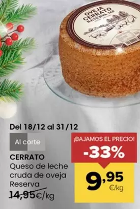 Cerrato - Queso De Leche Cruda De Oveja Reserva