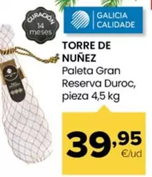 Torre de Núñez - Paleta Gran Reserva Duroc