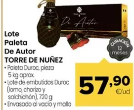 Torre De Núñez - Lote Paleta De Autor