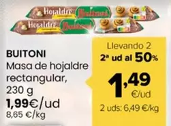 Buitoni - Masa De Hojaldre Rectangular