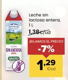 Asturiana - Leche Sin Lactosa Entera
