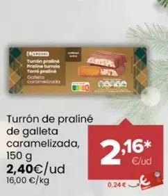 Eroski - Turron De Praline De Galleta Caramelizada
