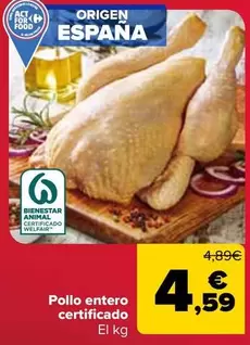 Pollo Entero Certificado