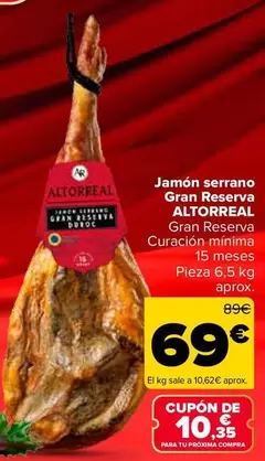 Altorreal - Jamón Serrano Reserva