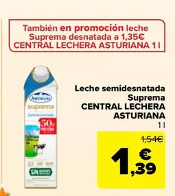Central Lechera Asturiana - Leche Semidesnatada Suprema