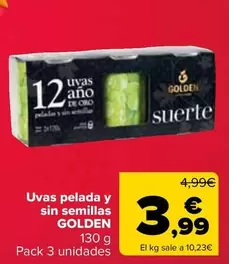 Golden - Uvas Pelada Y Sin Semillas