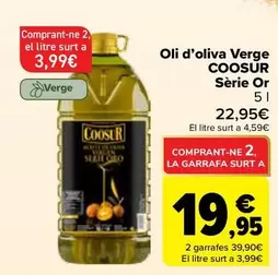 Coosur - Aceite De Oliva Virgen Serie Oro
