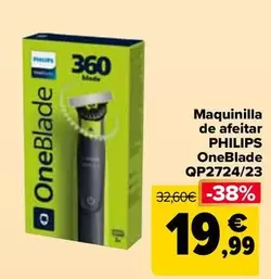 Philips - Maquinilla De Afeitar Oneblade QP2724/23
