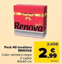 Renova - Pack 40 Servilletas