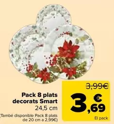 Pack 8 Platos Decorados Smart