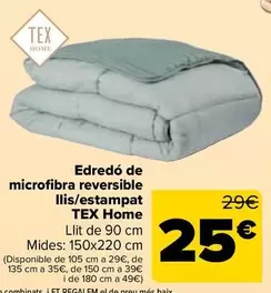 Tex Home - Edredón Microfibra Reversible Lisoestampado