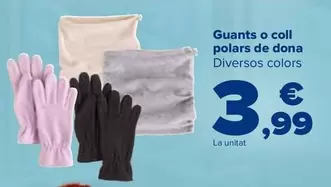 Guantes O Cuello Polar Mujer