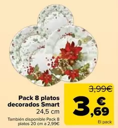 Pack 8 Platos Decorados Smart