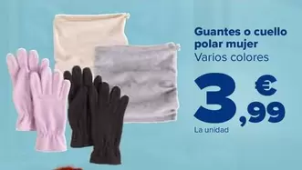 Guantes O Cuello Polar Mujer