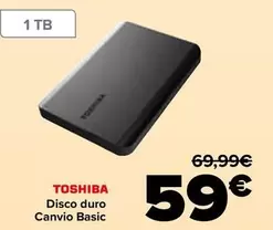 Toshiba - Disco Duro  Canvio Basic