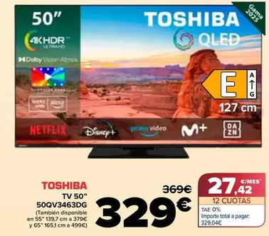 Toshiba - Tv 50" 50QV3463DG