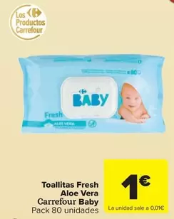 carrefour baby - Toallitas Fresh Aloe Vera
