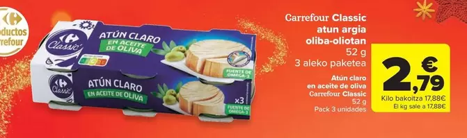 Carrefour - Classic Atun Argia Oliba-Oliotan 