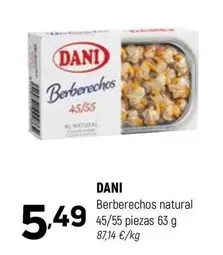 Dani - Berberechos Natural