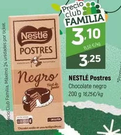 Nestlé - Postres Chocolate Negro