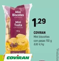 coviran - Mini Biscottes Con Pasas
