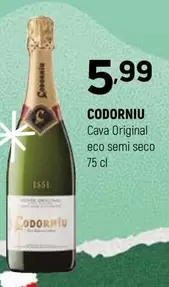Codorniu - Cava Original Eco Semi Seco