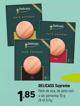 Delicass - Pate De Coa, De Pato Con O Sin Pimienta