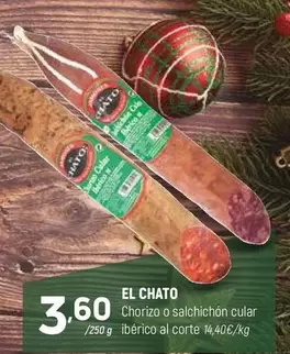 el chato - Chorizo O Salchichon Cular Iberico Al Corte