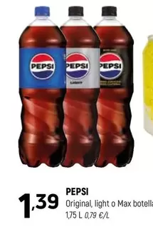 pepsi - Original, Light O Max Botella