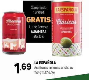 La Española - Aceitunas Rellenas Anchoas