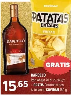 Barceló - Ron Anejo + Gratis Patatas Fritas Artesanas