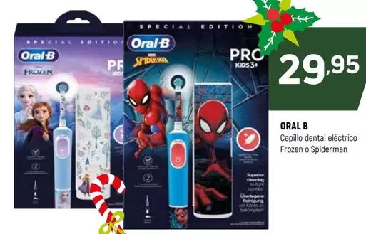Oral B - Cepillo Dental Electrico Frozen O Spiderman
