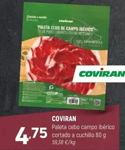 coviran - Paleta Cebo Campo Iberico Cortado A Cuchillo