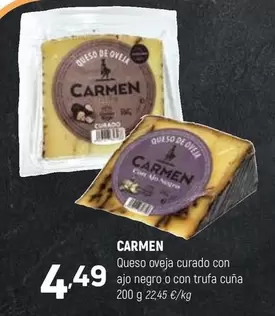 Queso Oveja Curado Con Ajo Negro O Con Trufa Cuña
