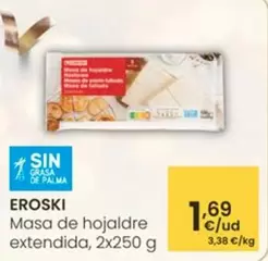 Eroski - Masa De Hojaldre Extendida