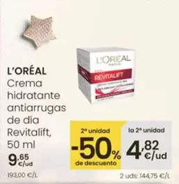 L'Oréal - Crema Hidratante Antiarrugas De Día Revitalift