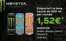 Monster - Green, Mango Loco O Monarch
